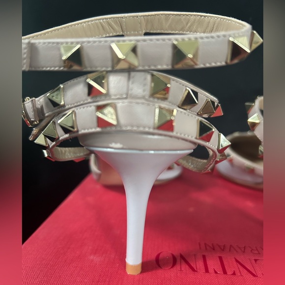 Valentino Rockstud Caged Pumps Pale Blue/Gray used in a size 42 65mm - Picture 8 of 15